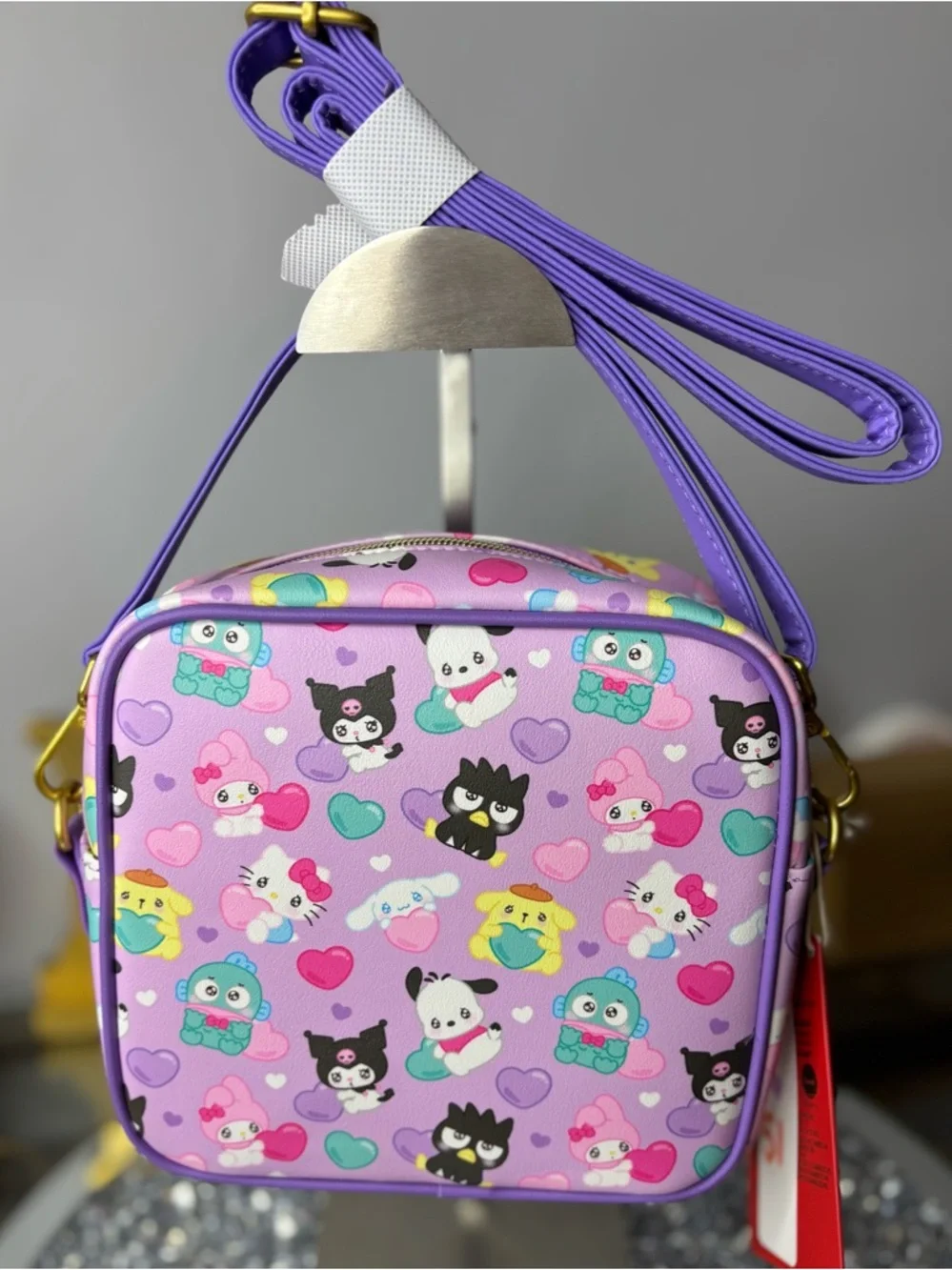 Loungefly Sanrio Hello Kitty and Friends Hearts Crossbody Bag NWT - Picture 4 of 12